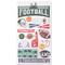 12 Pack: Football Icons Dimensional Stickers by Recollections™